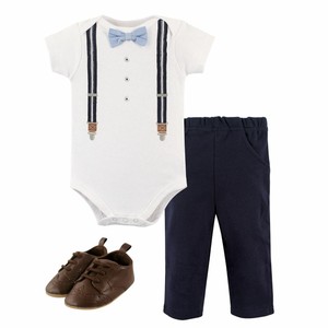 Handsome Little Treasure Boy Bodysuit Pant and Shoe Set