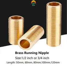 1/2 inch 3/4 inch BSP Brass Plumbing Pipe Compression Adaptor Threaded 50-120mm