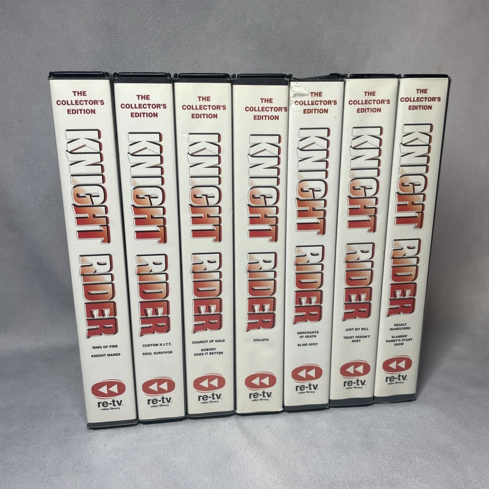 Knight Rider Collector’s Edition VHS Lot of 7 Michael Knight 80s TV - Image 3 of 4