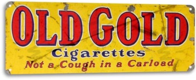 Old Gold Cigarette Smoking Tobacco Retro Store Garage Wall Decor Metal Tin  Sign