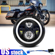 7inch Led Headlight Turn Signal Lamps For Harley Davidson Touring Bl Cafe Racer 7inch Led Headlight Turn Signal Lamps For Harley Davidson Touring Bl Cafe Racer
