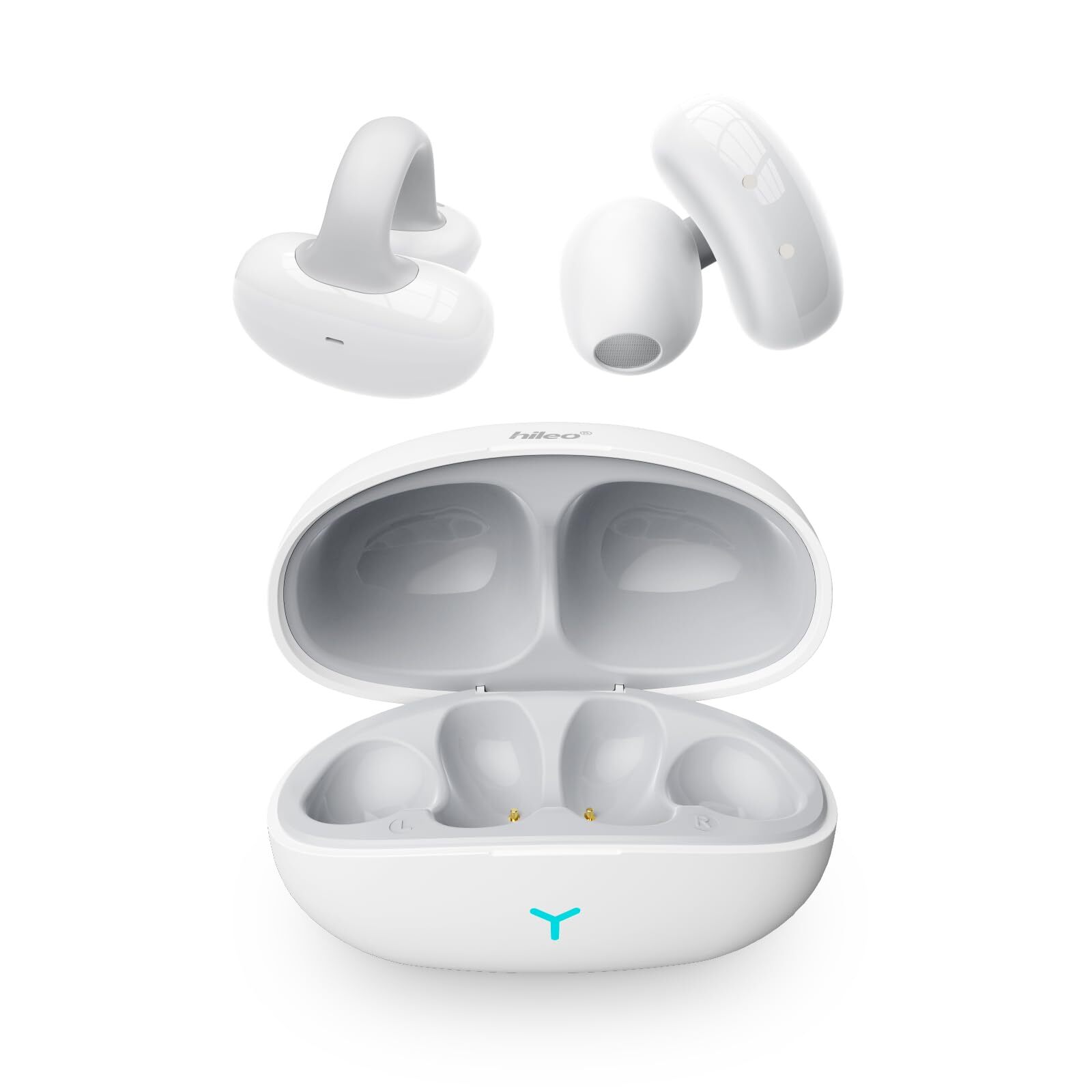 HILEO Open Ear HeadphonesBluetooth 5.3 Wireless Earbuds with MicLED DisplayIm...