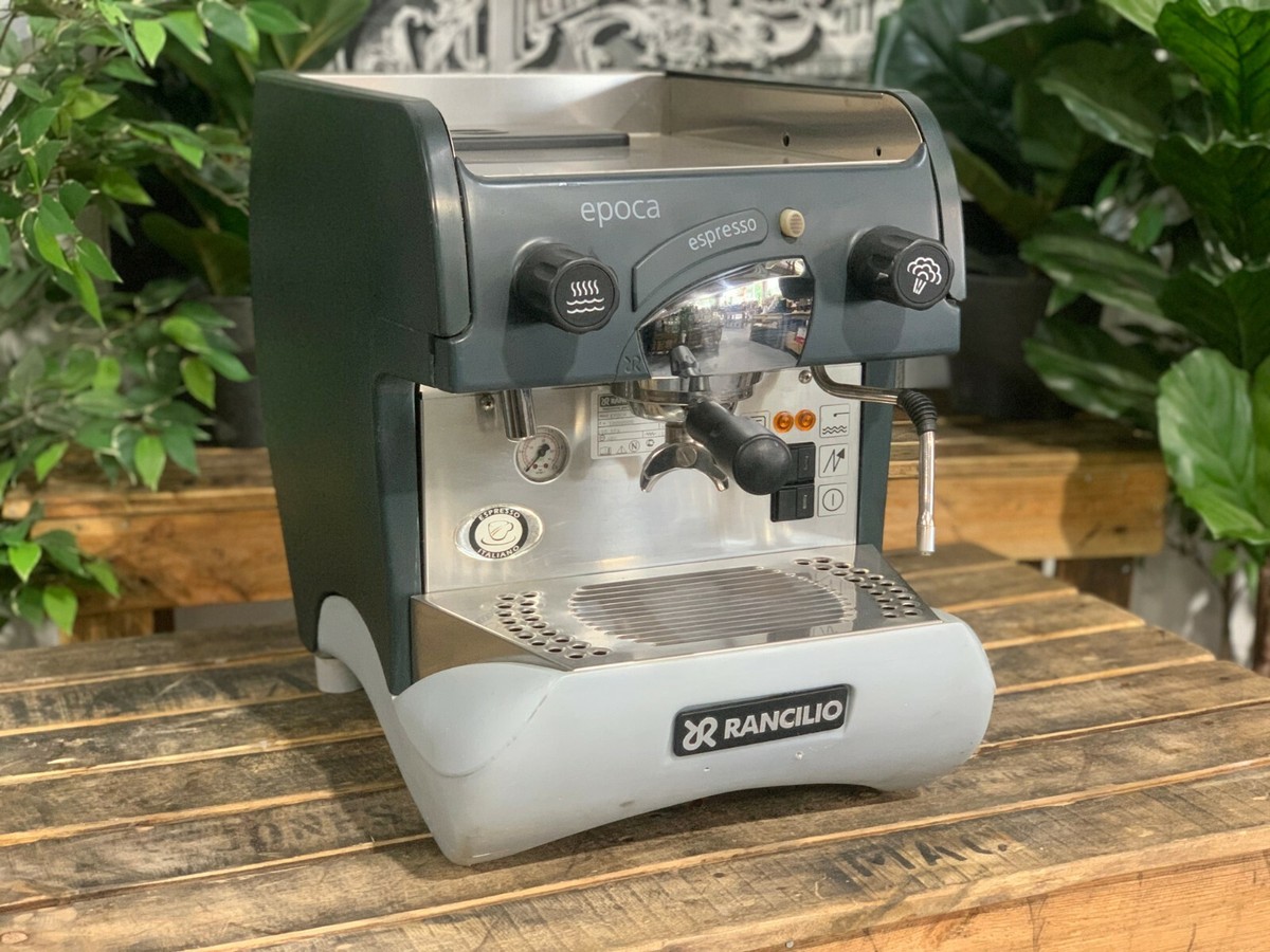 RANCILIO EPOCA 1 GROUP SEMI AUTOMATIC GREY ESPRESSO COFFEE MACHINE