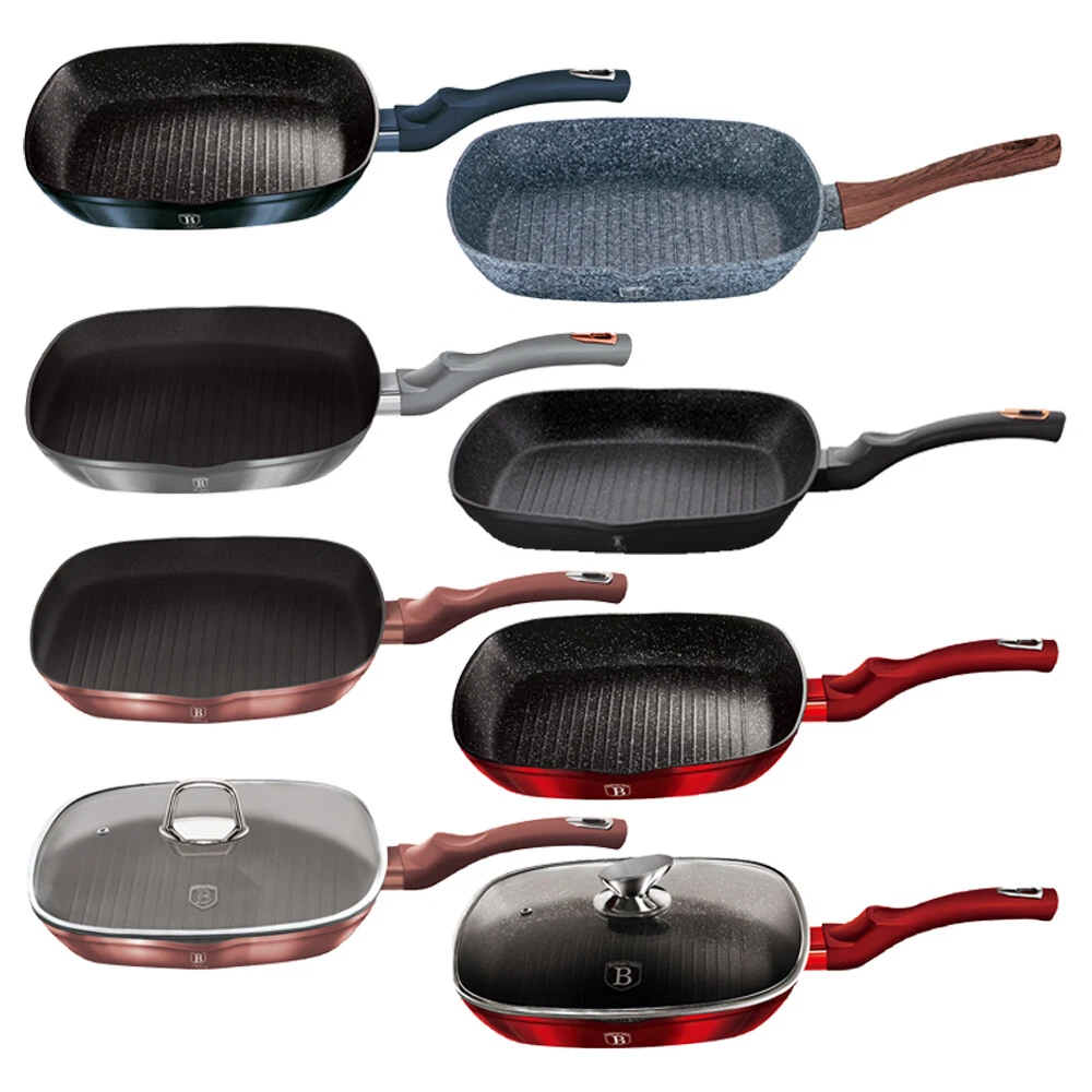 Sartén cuadrada Berlinger Haus 28 cm freír mármol plancha antiadherente filete