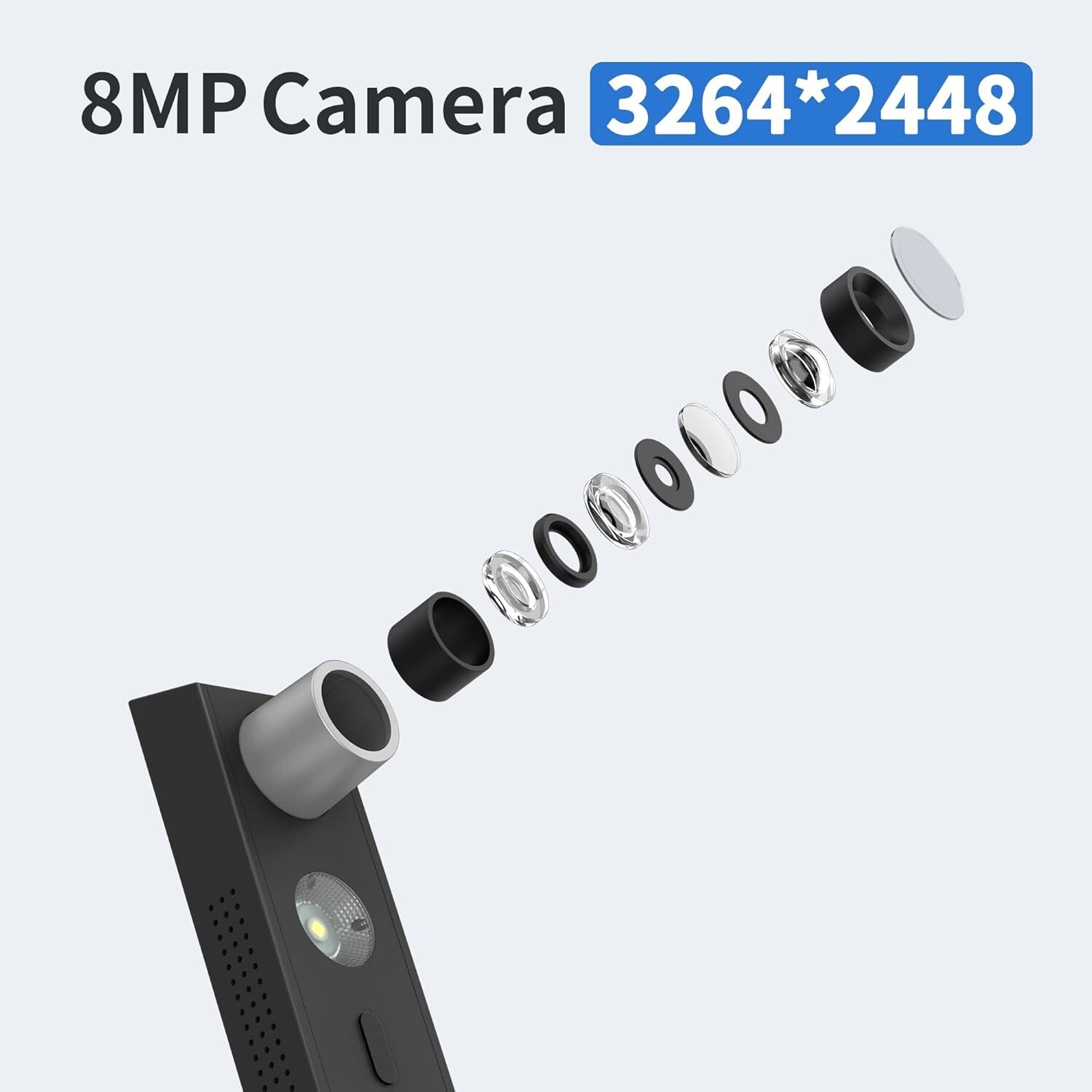 Portable 8MP Lens800 Document Scanner - USB, Easy-to-Use for Mac & Windows