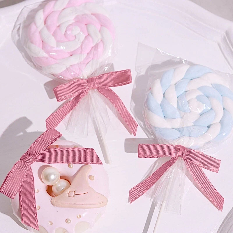 3" Pre Tied Mini Grosgrain RIBBON Twist Tie Bows DIY Party Favor Decorations - Image 3 of 4