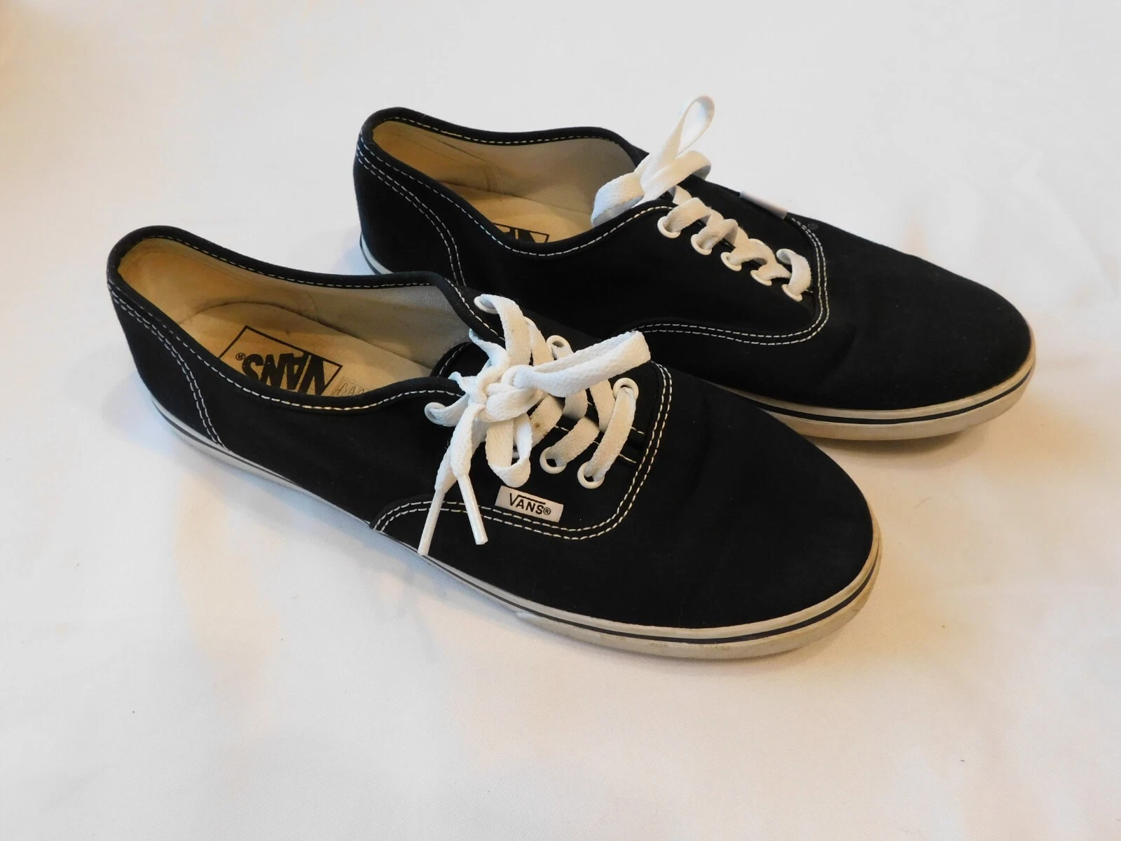 Scarpe sneakers classiche Vans Off The Wall skateboard nere uomo 8 5 donna 10 0