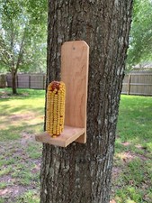 Cedar squirrel feeder