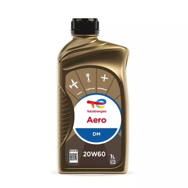 Huile TOTAL AERO DM 20 W 60 / 1 Litre / SAE J-1899 / LYCOMING SI 1014M SI 1409C - Photo 1/2