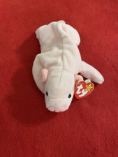 RARE   SQUEALER  the Pig TY beanie baby.  ORIGINAL 1993. Tag Errors. PVC KR  