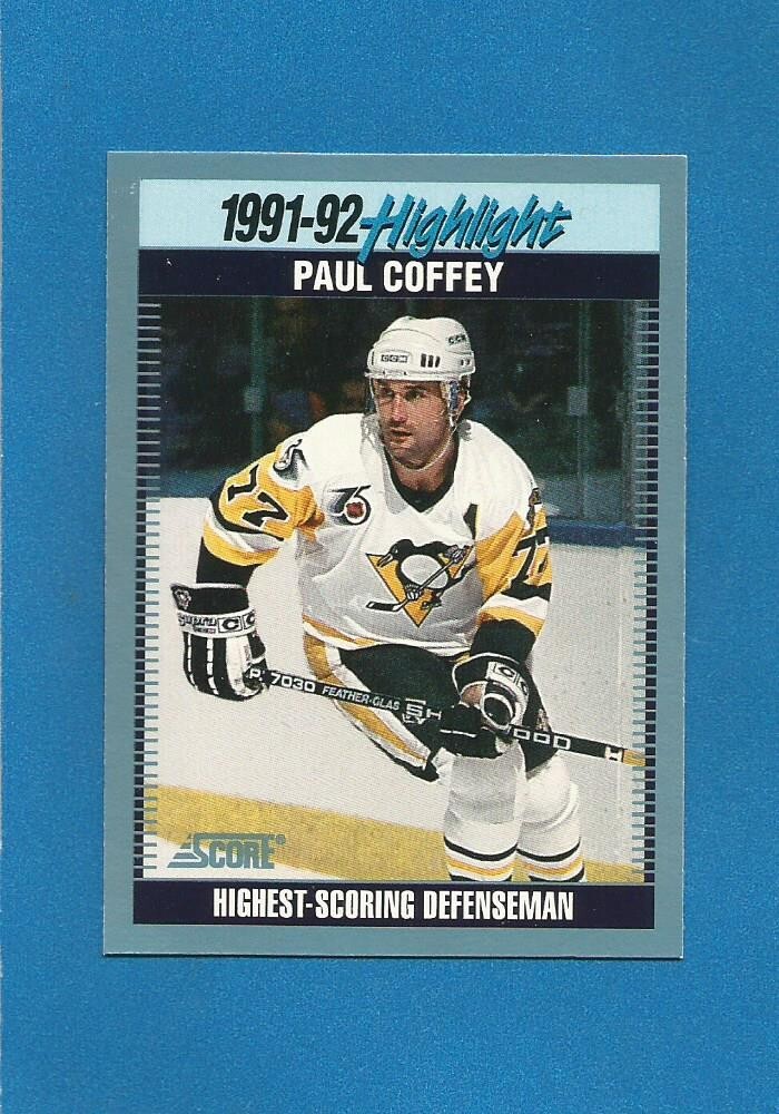 Paul Coffey HOF Highlight 1992-93 Score NHL Hockey CDN #441