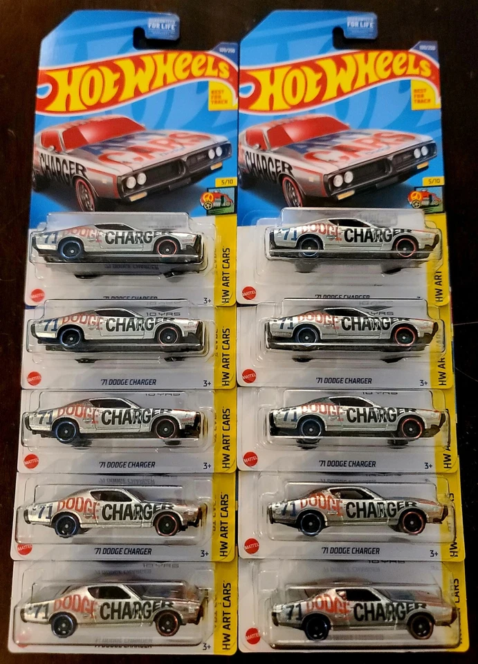 Dodge Charger ZAMAC HW Art Cars #5/10 Hot Wheels 2022 '71 (Lote de 1) *NUEVO* Foto 4 de 4