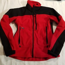 Haglofs Women's Red Fleece Jacket With Wind Stop Membrane Uk 10 Us 6