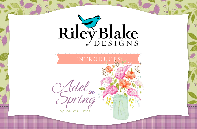 Riley Blake ADEL IN SPRING Quilt Fabric PANEL 36" x 44" Sandy Gervais ...