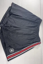 CONVERSE All Star Men's Size M Black Mesh Athletic Shorts Elastic Cinch Waist