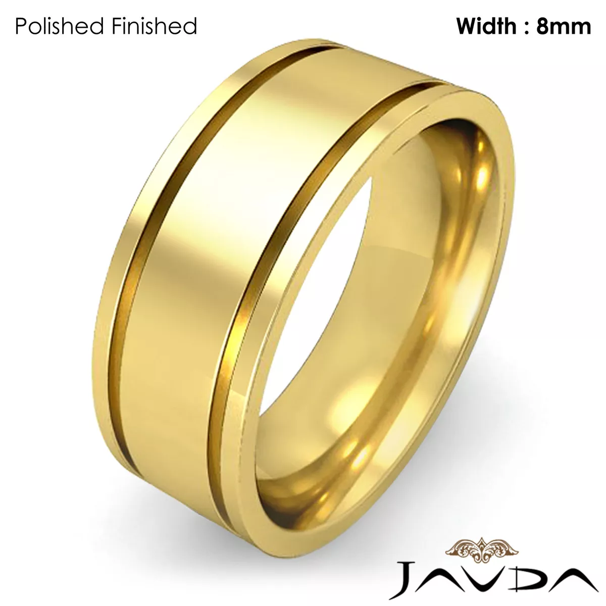 Plain gold ring for best sale men