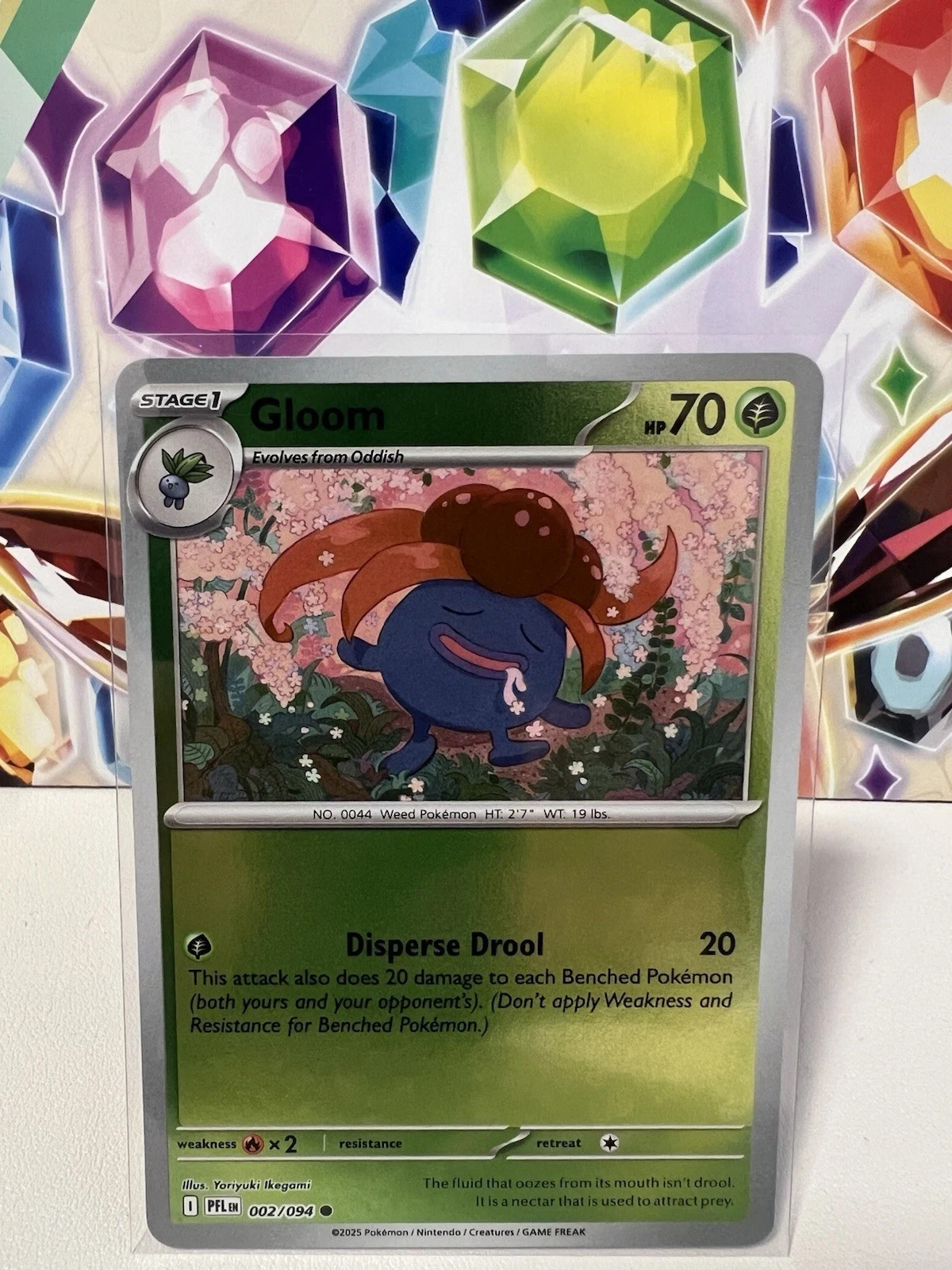 Gloom 002/094 Common Reverse Holo - Pokemon TCG Phantasmal Flames - NM
