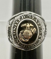 Anello da uomo in argento sterling U.s.Marine misura 9,5