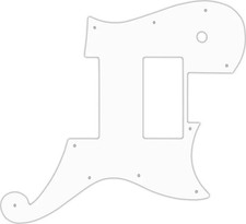 WD Custom Pickguard For D'Angelico Deluxe Atlantic #04R White/Red/White