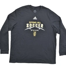 Adidas Men's Adult Sz 2XL Tee Shirt T Black Amplifier Tee Spring Hill Athletic C