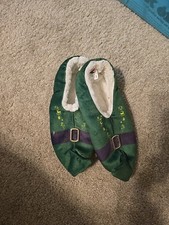 Green Buddy the elf slippers. Comfort Sherpa Inside L Fit. New. Unisex.