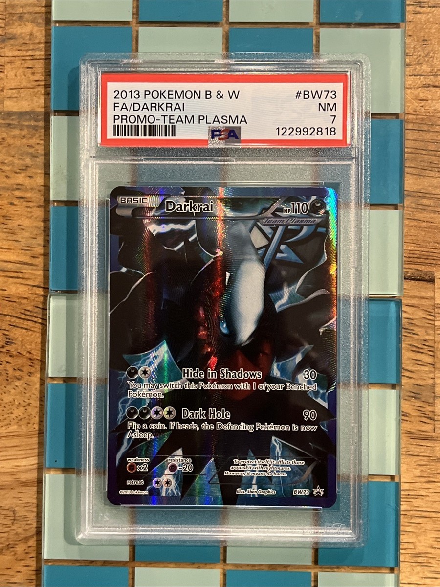 GRADED PSA 7 2013 Pokemon B & W FA/Darkrai Promo-Team Plasma #BW73