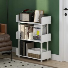 TURN-N-TUBE 3-Tier Freestanding Multipurposes Display Rack White/White