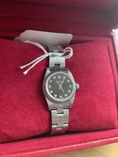 Rolex Oyster Perpetual Datejust - 76030 Black face and Diamond Dial with Box