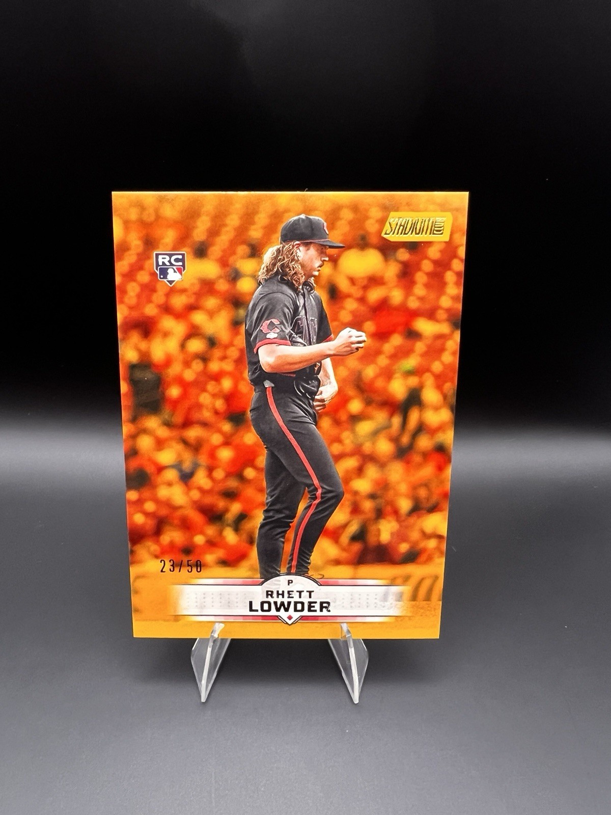 Topps 2025 Stadium Club Gold Foil #95 /50 Rhett Lowder RC Cincinnati Reds