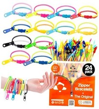UpBrands 24 Fidget Toys Zipper Bracelets 7.5 24 Pack - Original 7 1/2-Inch