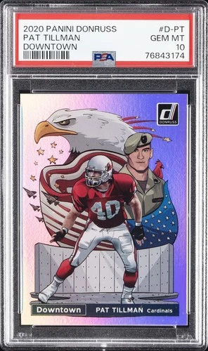 2020 PANINI DONRUSS DOWNTOWN #D-PT PAT TILLMAN PSA 10