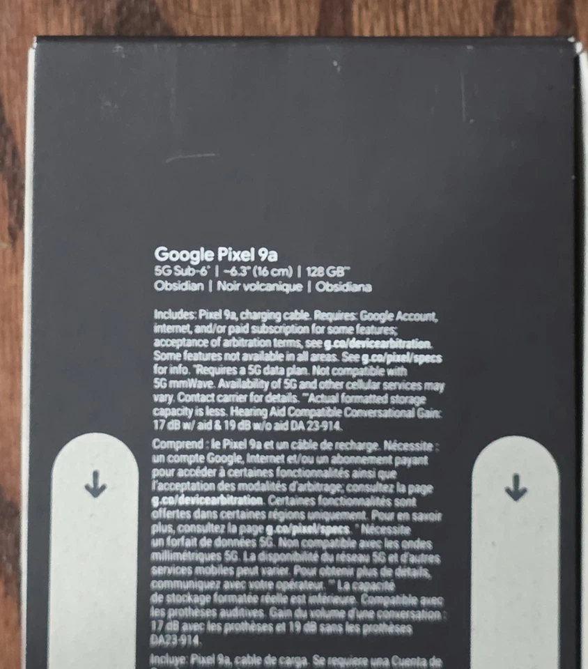 BRAND NEW Google Pixel 9a 128GB (Unlocked) with Gemini AI - Obsidian - Image 2 of 2