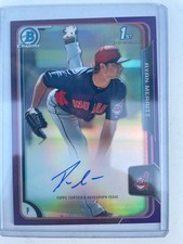 2015 Bowman - Chrome Prospects Autographs Ryan Merritt #BCAP-RM Purple Refractor