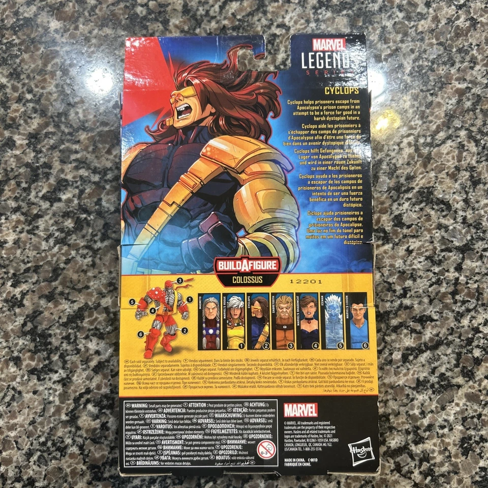 Marvel Legends CYCLOPS X-Men Age of Apocalypse 6" Action Figure Colossus BAF - Image 2 of 2