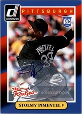2014 Donruss The Rookies Autographs #72 Stolmy Pimentel Auto - BB