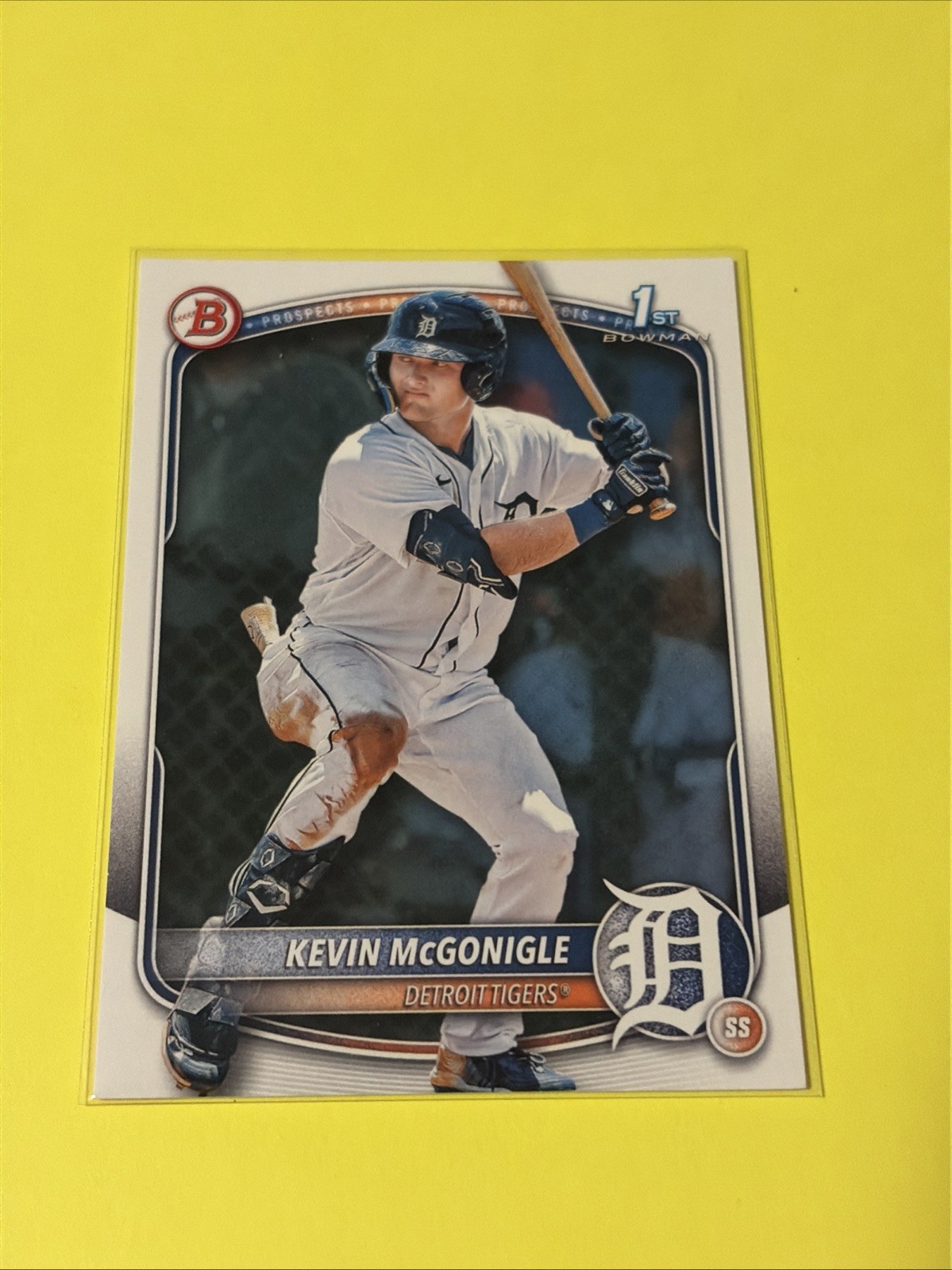 Kevin McGonigle 1st Rookie Card RC 2025 1st Bowman Detriot Tigers #BP-79