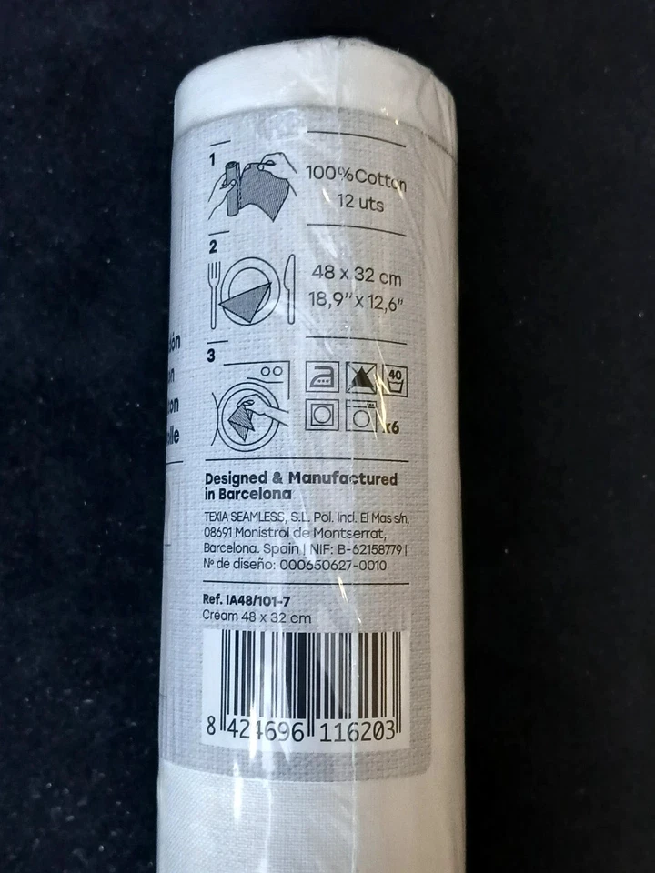 (144) Manteles individuales My Drap 100 % algodón 13x19 crema - Nuevo costo $396 Foto 4 de 4