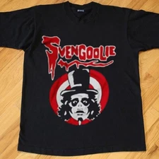 SALE 30% - Svengoolie Black Cotton Unisex T-Shirt All Sizes