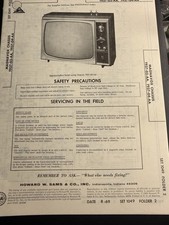 Vintage 1969 Magnavox T937-03-AA / T937-04-AA...
