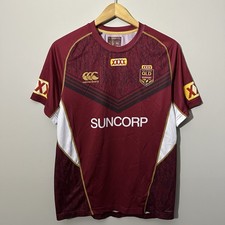 Canterbury Queensland Maroons State of Origin Jersey Shirt Mens Medium Rugby