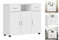 Sideboard Hochglanz-Weiß 88.5X30.5X73 Cm Spanplatte