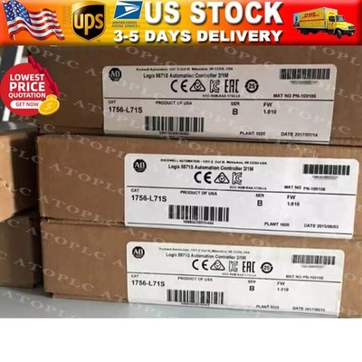 AB 1756-L71S GuardLogix Automation Controller Allen-Bradley 1756L71S US Free Tax