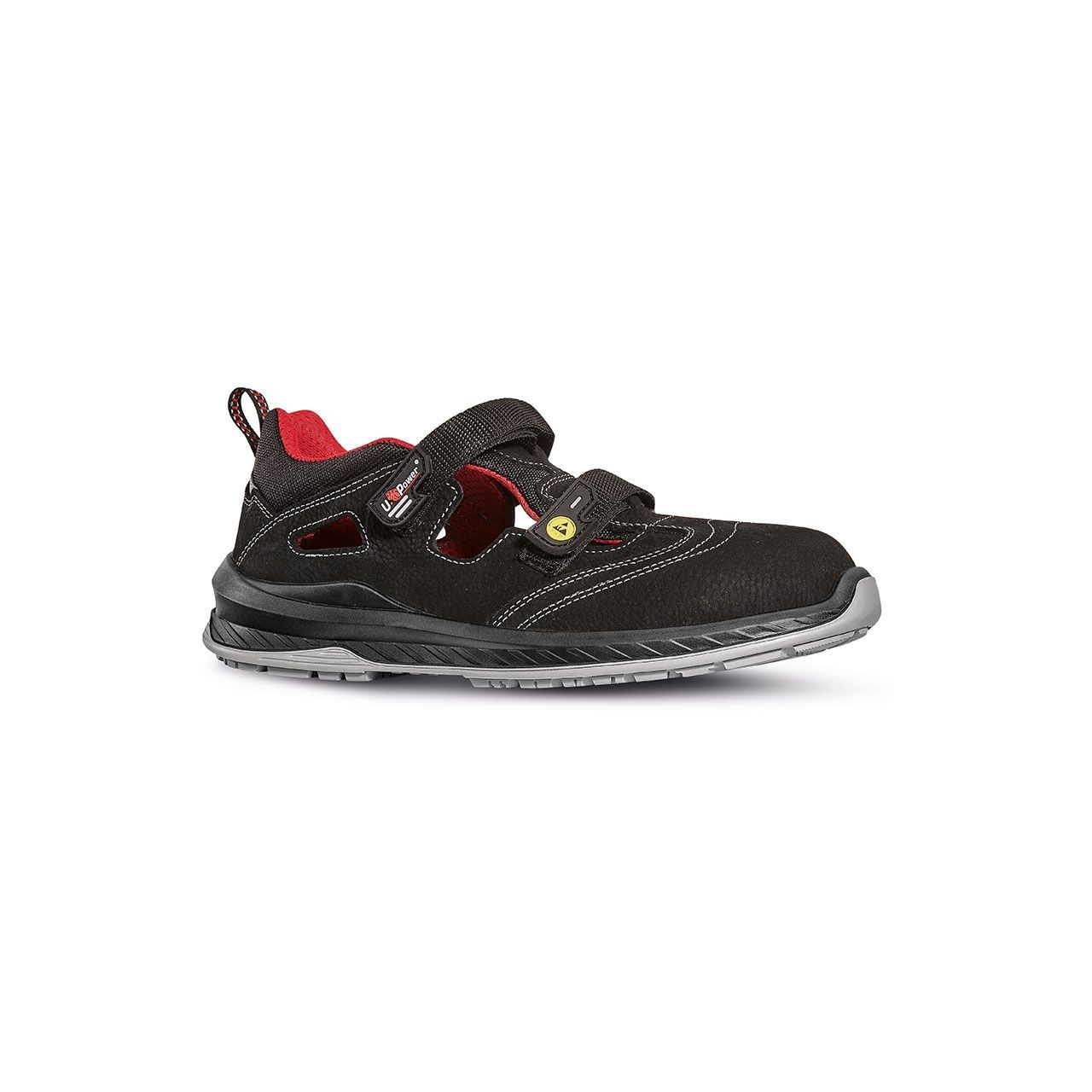 Sandalen U-POWER SCANDY S1PS FO SR ESD – metallfreie Sicherheitsschuhe aus Nubuk