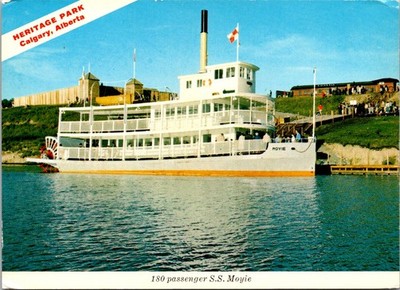 Calgary Alberta Heritage Park S.S. Moyie Ship Continental Postcard B682