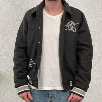 Karl Kani Collegejacke | Snow Tiger | Schwarz Grau | Übergangsjacke | Größe M