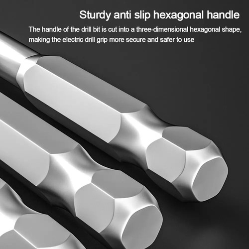 5Pcs Multiple Sizes Triangular Drill Bit Wear-resistant Cross Hex Drill Glass - Picture 8 of 12