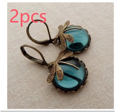 Fashion Jewelry Women's Earrings Hanging Vintage Dragonfly Pendant Earring Boho 