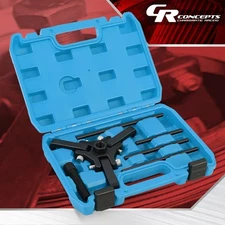 6PCS Harmonic Balancer Pulley Puller Removal Compatible For Chrysler GM MIT Blue