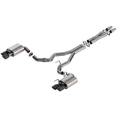 Borla 140963BC ATAK Stainless Cat Back Exhaust Kit for 2024-25 Mustang GT 5.0 V8