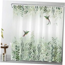 Sage Leaves Shower Curtain Eucalyptus 72"W x 72"L Pack of 1 Green